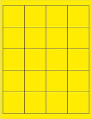 Tape Logic - 2" Long, Fluorescent Yellow Paper Laser Label - For Laser Printers - Best Tool & Supply