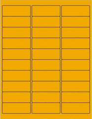 Tape Logic - 2-5/8" Long, Fluorescent Orange Paper Laser Label - For Laser Printers - Best Tool & Supply