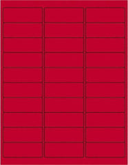 Tape Logic - 2-5/8" Long, Fluorescent Red Paper Laser Label - For Laser Printers - Best Tool & Supply