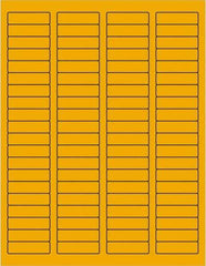 Tape Logic - 1-3/4" Long, Fluorescent Orange Paper Laser Label - For Laser Printers - Best Tool & Supply