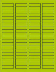 Tape Logic - 1-3/4" Long, Fluorescent Green Paper Laser Label - For Laser Printers - Best Tool & Supply