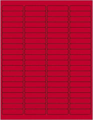 Tape Logic - 1-15/16" Long, Fluorescent Red Paper Laser Label - For Laser Printers - Best Tool & Supply