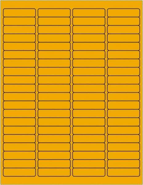 Tape Logic - 1-15/16" Long, Fluorescent Orange Paper Laser Label - For Laser Printers - Best Tool & Supply