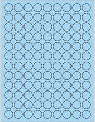 Tape Logic - 3/4" Long, Pastel Blue Paper Laser Label - For Laser Printers - Best Tool & Supply