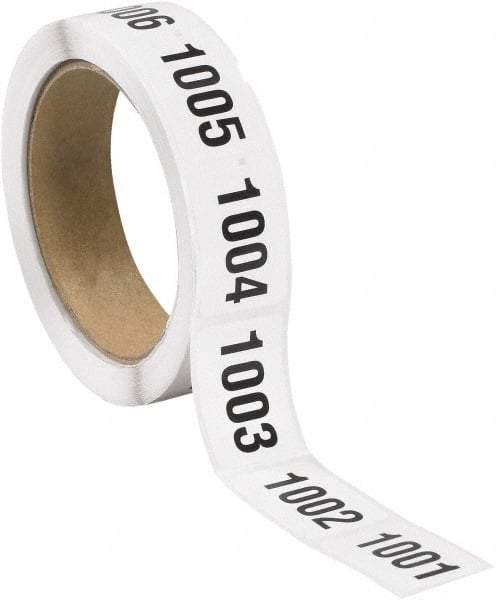 Tape Logic - 1-1/2" Long, Black/White Paper Inventory Labels - For Multi-Use - Best Tool & Supply