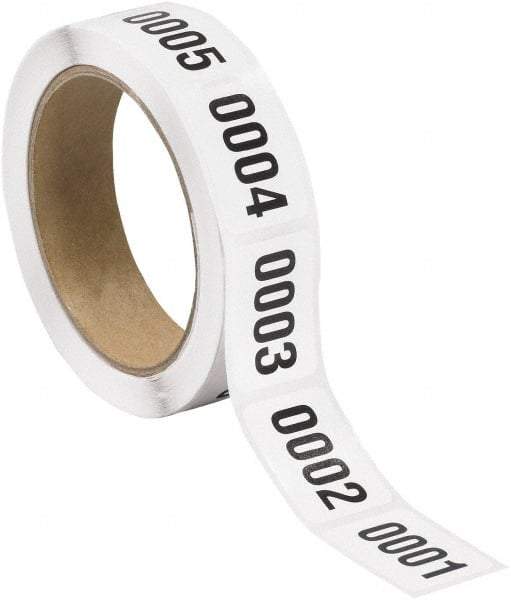 Tape Logic - 1-1/2" Long, Black/White Paper Inventory Labels - For Multi-Use - Best Tool & Supply