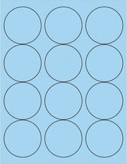 Tape Logic - 2-1/2" Long, Pastel Blue Paper Laser Label - For Laser Printers - Best Tool & Supply