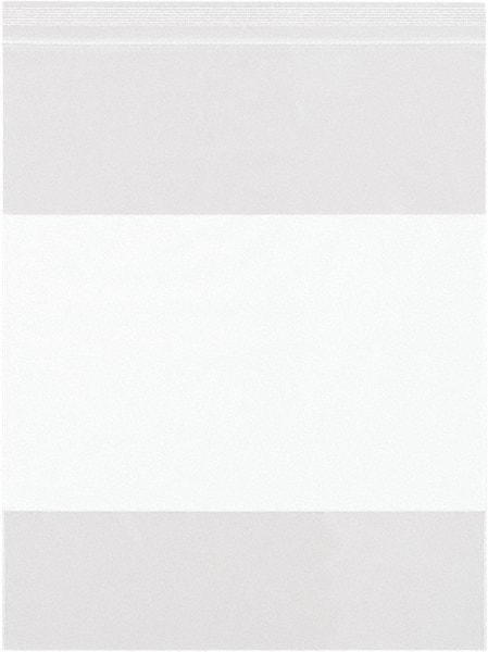 Value Collection - 3 x 3", 2 mil White Block Reclosable Polybags - Clear - Best Tool & Supply