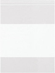 Value Collection - 3 x 3", 2 mil White Block Reclosable Polybags - Clear - Best Tool & Supply