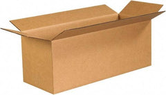 Made in USA - 9" Wide x 24" Long x 9" High Rectangle Corrugated Shipping Box - 1 Wall, Kraft (Color), 65 Lb Capacity - Best Tool & Supply