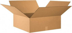 Made in USA - 24" Wide x 24" Long x 9" High Rectangle Corrugated Shipping Box - 1 Wall, Kraft (Color), 65 Lb Capacity - Best Tool & Supply