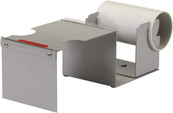 Import - 4" Wide, Single Roll, Manual Table/Desk Tape Dispenser - Metal, Unlimited Dispensed Tape Length - Best Tool & Supply