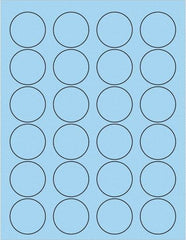 Tape Logic - 1-5/8" Long, Pastel Blue Paper Laser Label - For Laser Printers - Best Tool & Supply