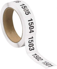 Tape Logic - 1-1/2" Long, Black/White Paper Inventory Labels - For Multi-Use - Best Tool & Supply