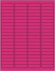 Tape Logic - 1/2" Long, Fluorescent Pink Paper Laser Label - For Laser Printers - Best Tool & Supply