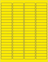 Tape Logic - 1/2" Long, Fluorescent Yellow Paper Laser Label - For Laser Printers - Best Tool & Supply