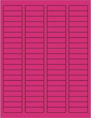 Tape Logic - 1-3/4" Long, Fluorescent Pink Paper Laser Label - For Laser Printers - Best Tool & Supply