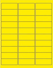 Tape Logic - 2-5/8" Long, Fluorescent Yellow Paper Laser Label - For Laser Printers - Best Tool & Supply