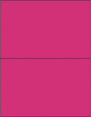 Tape Logic - 8-1/2" Long, Fluorescent Pink Paper Laser Label - For Laser Printers - Best Tool & Supply