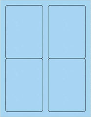 Tape Logic - 5" Long, Pastel Blue Paper Laser Label - For Laser Printers - Best Tool & Supply