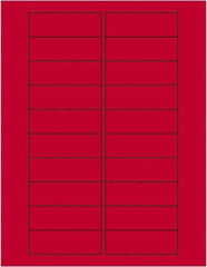 Tape Logic - 3" Long, Fluorescent Red Paper Laser Label - For Laser Printers - Best Tool & Supply