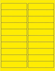 Tape Logic - 4" Long, Fluorescent Yellow Paper Laser Label - For Laser Printers - Best Tool & Supply