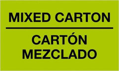 Tape Logic - 5" Long, Fluorescent Green Paper Shipping Label - For Multi-Use - Best Tool & Supply