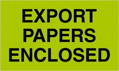 Tape Logic - 5" Long, Fluorescent Green Paper Shipping Label - For Multi-Use - Best Tool & Supply