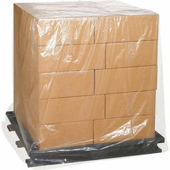 Made in USA - 45" Long x 55" Wide x 75" High Pallet Cover - Clear, Case, 25 Piece - Best Tool & Supply