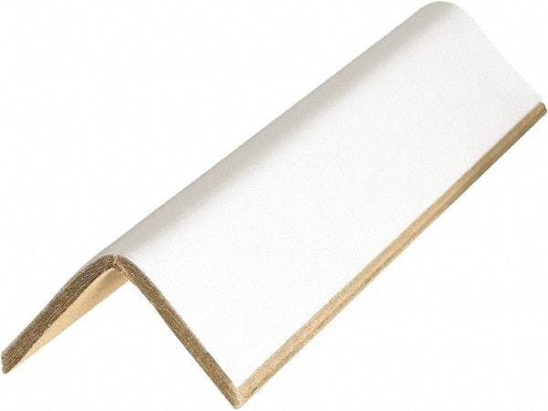 Made in USA - 60" Long x 2" Wide x 2" High Edge Guard - White, Pallet - Best Tool & Supply