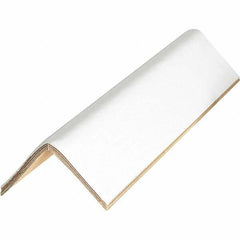 Made in USA - 36" Long x 3" Wide x 3" High Edge Guard - White, Pallet - Best Tool & Supply