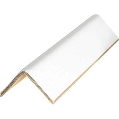 Made in USA - 36" Long x 2-1/2" Wide x 2-1/2" High Edge Guard - White, Pallet - Best Tool & Supply