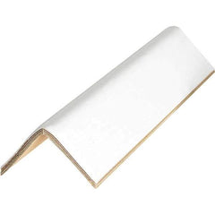 Made in USA - 40" Long x 2-1/2" Wide x 2-1/2" High Edge Guard - White, Pallet - Best Tool & Supply