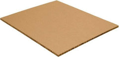 Made in USA - 1" High x 40" Long x 48" Wide Honeycomb Sheet - Kraft - Best Tool & Supply