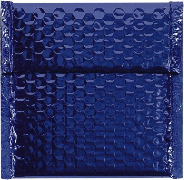 Made in USA - 6-3/4" Long x 7" Wide Peel-Off Self-Seal Bubble Mailer - Blue - Best Tool & Supply