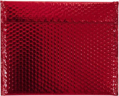 Made in USA - 11" Long x 13-3/4" Wide Peel-Off Self-Seal Bubble Mailer - Red - Best Tool & Supply