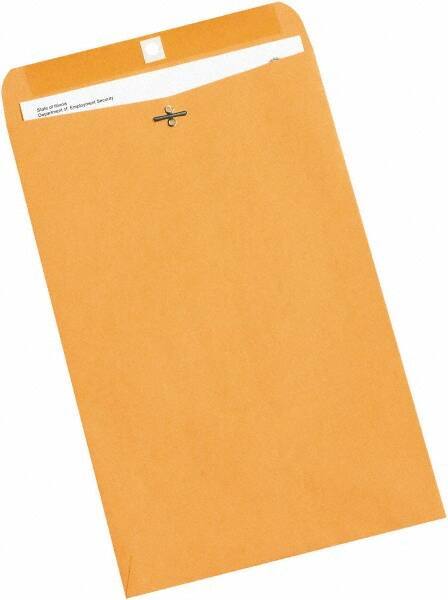 Made in USA - 14-1/2" Long x 9-1/4" Wide Clasp Brown Kraft Envelope - Kraft - Best Tool & Supply