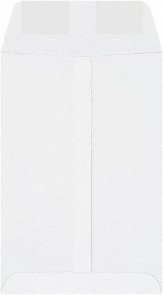 Made in USA - 9" Long x 6" Wide Gummed Flap Plain White Envelope - White - Best Tool & Supply