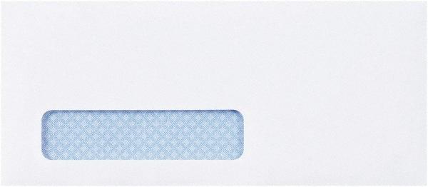 Made in USA - 9-1/2" Long x 4-1/8" Wide Peel-Off Self-Seal Plain White Envelope with Window - White - Best Tool & Supply