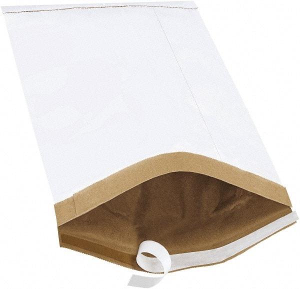 Made in USA - 16" Long x 10-1/2" Wide Peel-Off Self-Seal Padded Mailer - White - Best Tool & Supply