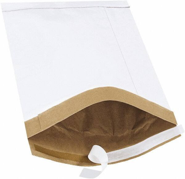 Made in USA - 14-1/2" Long x 9-1/2" Wide Peel-Off Self-Seal Padded Mailer - White - Best Tool & Supply