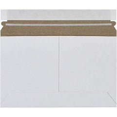 Made in USA - 6" Long x 9" Wide Peel-Off Self-Seal Flat Mailer - White - Best Tool & Supply