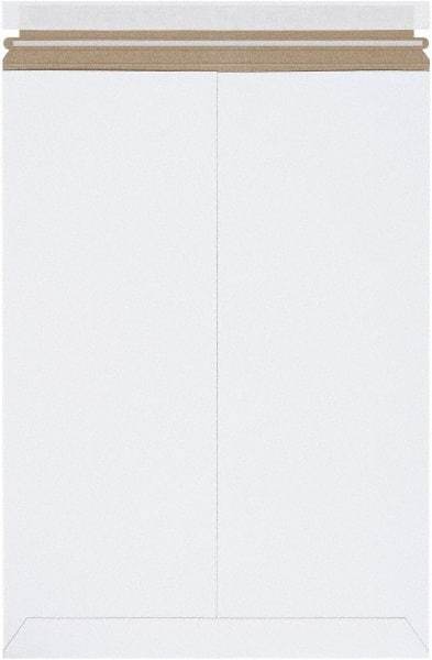 Made in USA - 18" Long x 13" Wide Peel-Off Self-Seal Flat Mailer - White - Best Tool & Supply