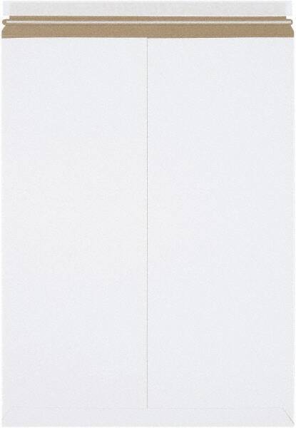 Made in USA - 24" Long x 18" Wide Peel-Off Self-Seal Flat Mailer - White - Best Tool & Supply