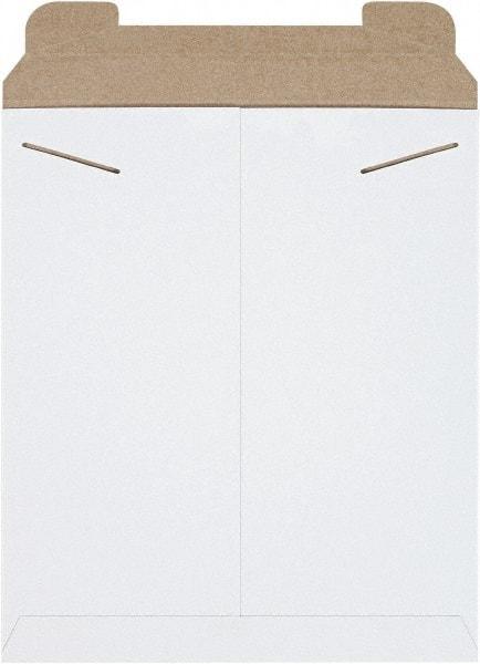 Made in USA - 15" Long x 12-3/4" Wide Regular Flat Mailer - White - Best Tool & Supply