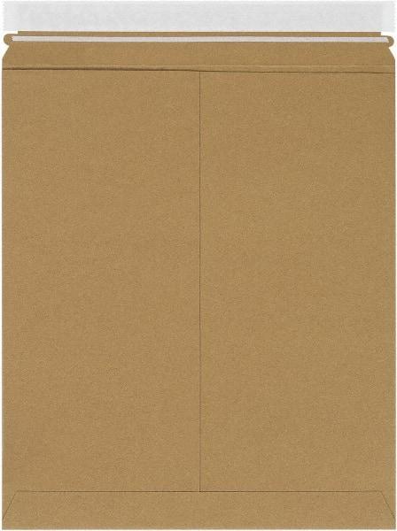 Made in USA - 15" Long x 12-3/4" Wide Peel-Off Self-Seal Flat Mailer - Kraft - Best Tool & Supply