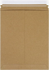 Made in USA - 13-1/2" Long x 11" Wide Peel-Off Self-Seal Flat Mailer - Kraft - Best Tool & Supply