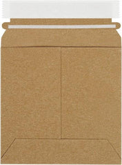 Made in USA - 6" Long x 6" Wide Peel-Off Self-Seal Flat Mailer - Kraft - Best Tool & Supply