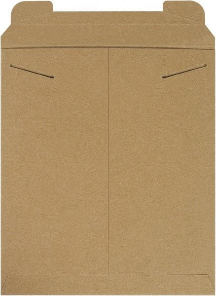 Made in USA - 15" Long x 12-3/4" Wide Regular Flat Mailer - Kraft - Best Tool & Supply