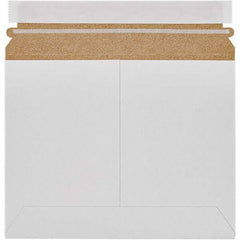 Made in USA - 7" Long x 9" Wide Peel-Off Self-Seal Flat Mailer - White - Best Tool & Supply